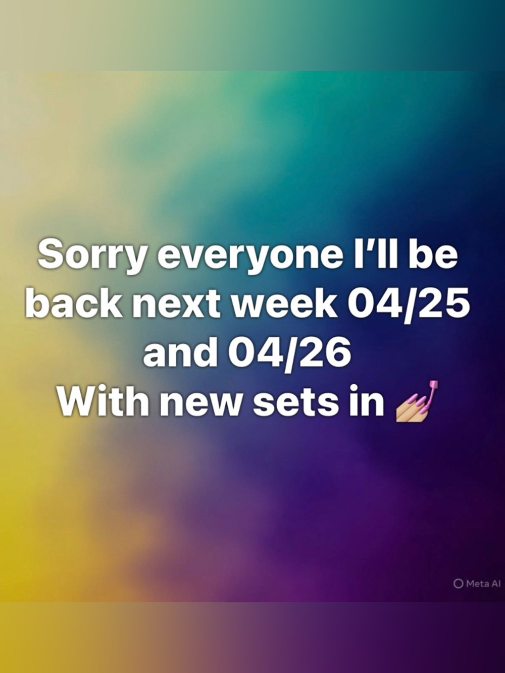Gradient Background Live Show Announcement